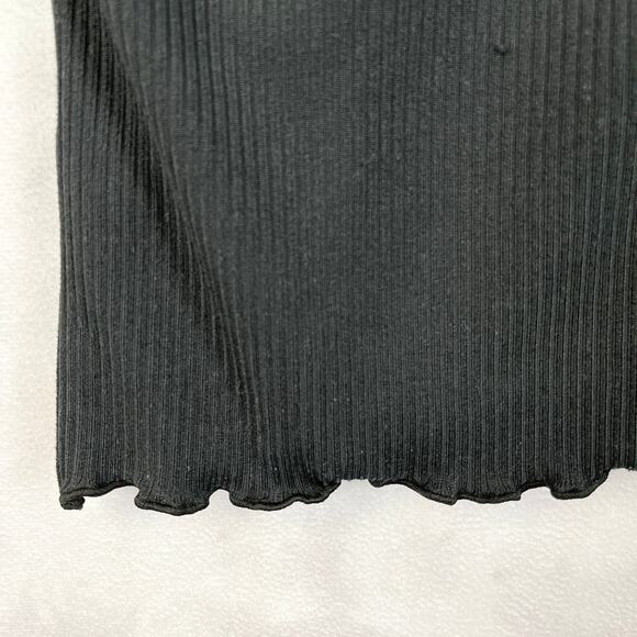 No Boundaries Juniors Top‎ Size L Lace Trim Ribbed Girly Grunge Emo Edgy Y2K - Picture 6 of 11